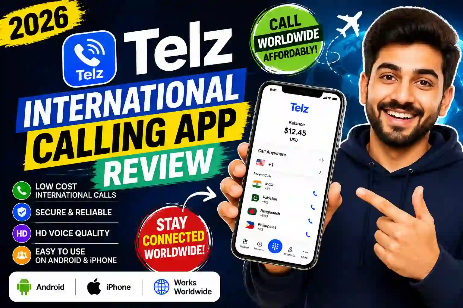 Telz Review 2026 – Affordable International Calling App for Android & iPhone