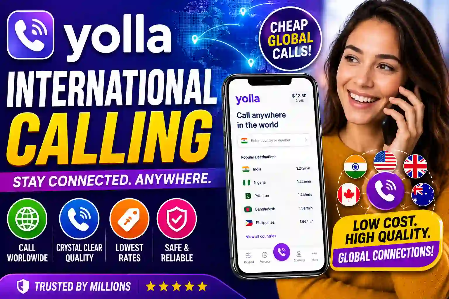 Yolla is a popular international calling app offering low-cost global calls, crystal-clear voice quality, and easy mobile communication worldwide. Discover features, pricing, and benefits in 2026.